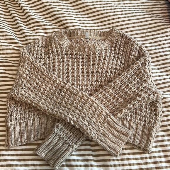 free people knit crop sweater - Picture 2 of 3